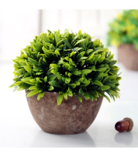 FW006 - Grass Potted Artificial Lifelike Decorative Plant